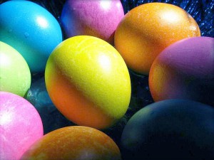 разноцветные яйца